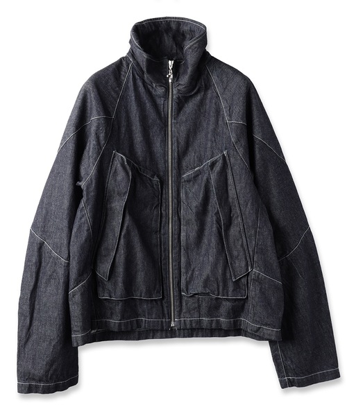 ジエダDRAPING JACKET グレー　ブルゾン JieDa (ジエダ) DRAPING CHINO ZIP JACKET（GRAY） s.t.c