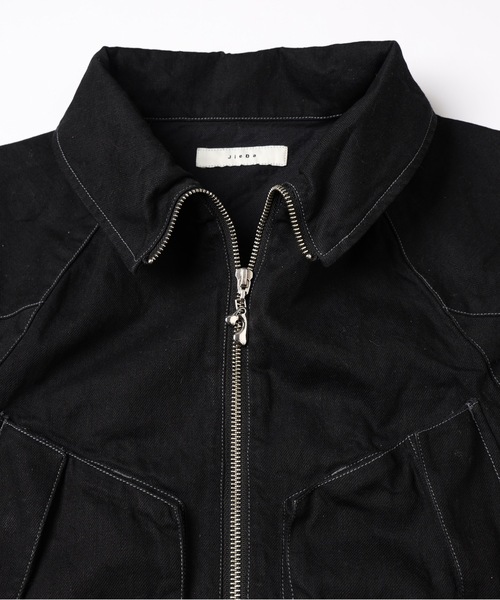 DENIM DRAPING JACKET