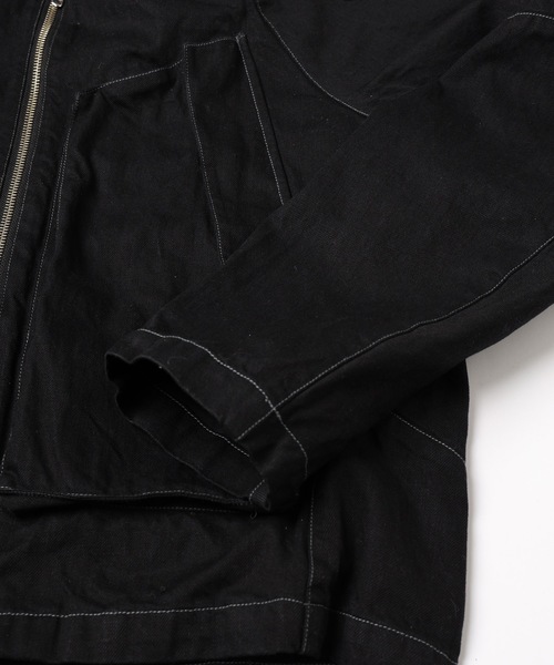 DENIM DRAPING JACKET