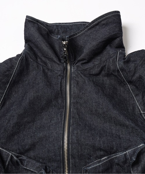 DENIM DRAPING JACKET