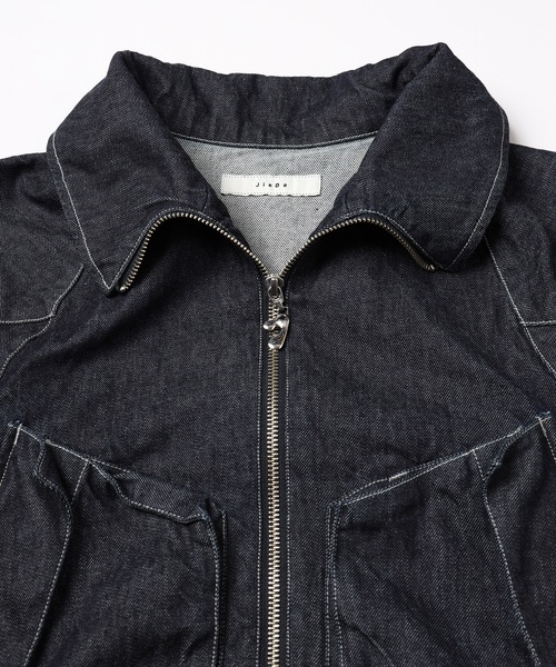 DENIM DRAPING JACKET
