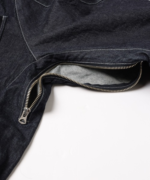 DENIM DRAPING JACKET