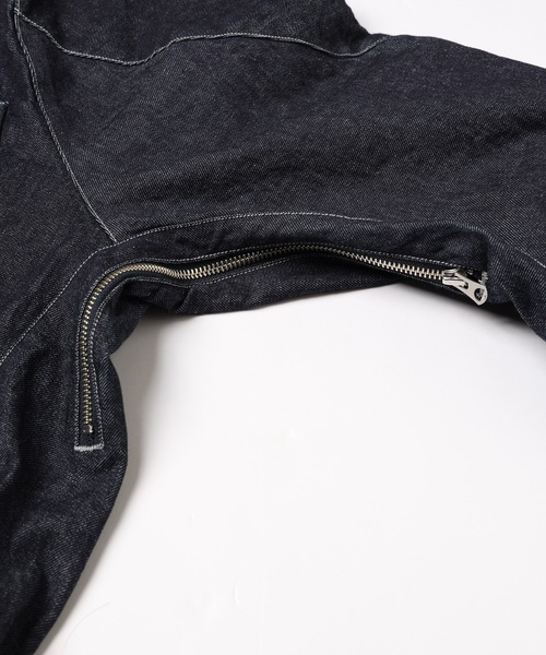 DENIM DRAPING JACKET