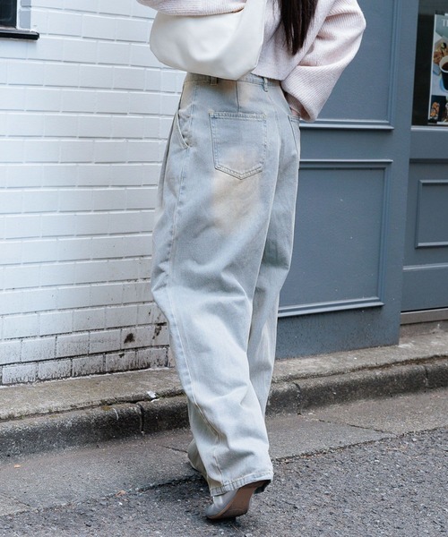 3.3 Field Trip （3.3フィールドトリップ）の「3.3 Field Trip／カーブデニムパンツ 2103089（デニムパンツ・レディース・ブルー/ブラック・MEDIUM/LARGE）」の16枚目の写真