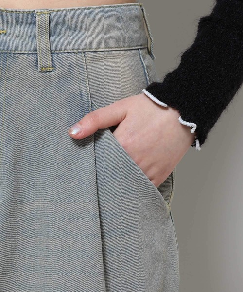 3.3 Field Trip （3.3フィールドトリップ）の「3.3 Field Trip／カーブデニムパンツ 2103089（デニムパンツ・レディース・ブルー/ブラック・MEDIUM/LARGE）」の5枚目の写真