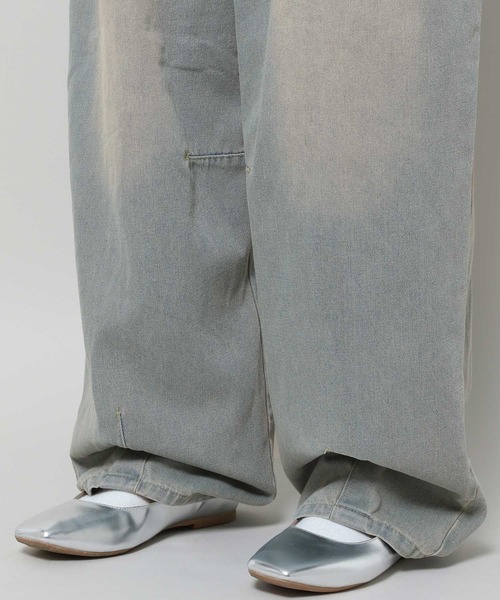 3.3 Field Trip （3.3フィールドトリップ）の「3.3 Field Trip／カーブデニムパンツ 2103089（デニムパンツ・レディース・ブルー/ブラック・MEDIUM/LARGE）」の6枚目の写真