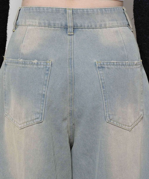 3.3 Field Trip （3.3フィールドトリップ）の「3.3 Field Trip／カーブデニムパンツ 2103089（デニムパンツ・レディース・ブルー/ブラック・MEDIUM/LARGE）」の8枚目の写真