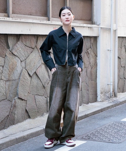 3.3 Field Trip （3.3フィールドトリップ）の「3.3 Field Trip／カーブデニムパンツ 2103089（デニムパンツ・レディース・ブルー/ブラック・MEDIUM/LARGE）」の17枚目の写真