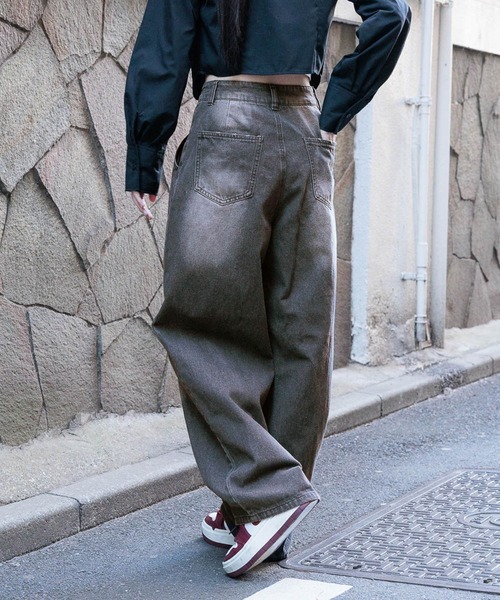 3.3 Field Trip （3.3フィールドトリップ）の「3.3 Field Trip／カーブデニムパンツ 2103089（デニムパンツ・レディース・ブルー/ブラック・MEDIUM/LARGE）」の22枚目の写真