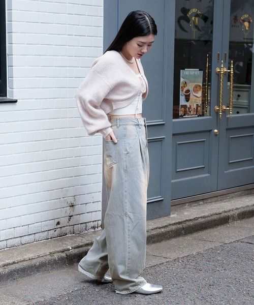 3.3 Field Trip （3.3フィールドトリップ）の「3.3 Field Trip／カーブデニムパンツ 2103089（デニムパンツ・レディース・ブルー/ブラック・MEDIUM/LARGE）」の13枚目の写真