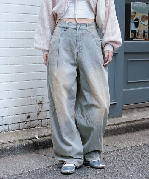 3.3 Field Trip （3.3フィールドトリップ）の「3.3 Field Trip／カーブデニムパンツ 2103089（デニムパンツ・レディース・ブルー/ブラック・MEDIUM/LARGE）」の15枚目の写真