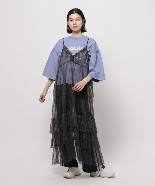 niko and（ニコアンド）の「レイヤードランジェリーワンピース