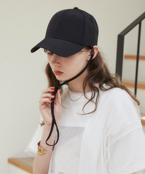 ANGIE（アンジー）の「ナイロンCAP（キャップ・レディース・ブラック/ベージュ/ライトグレー・FREE）」の2枚目の写真