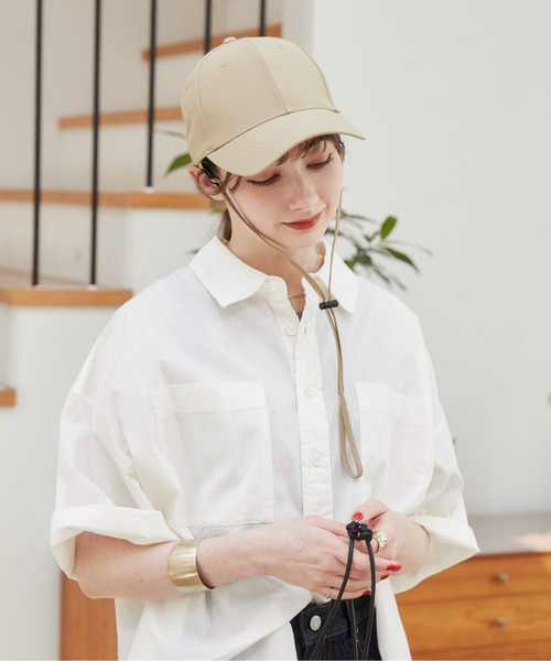 ANGIE（アンジー）の「ナイロンCAP（キャップ・レディース・ブラック/ベージュ/ライトグレー・FREE）」の22枚目の写真