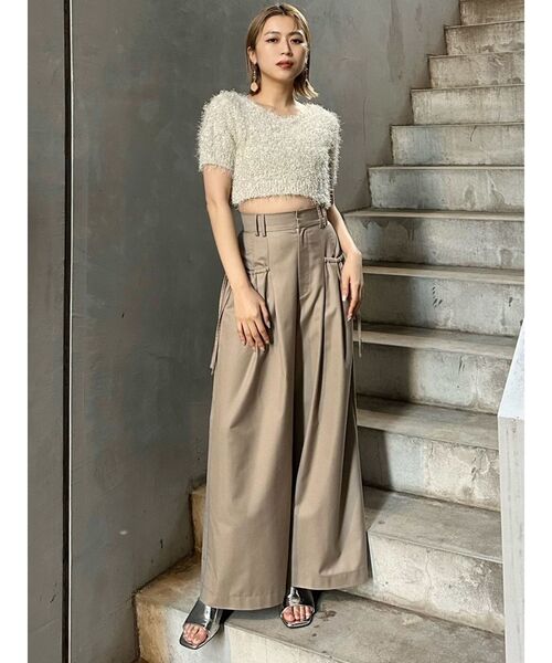 MURUA（ムルーア）の「ラメシャギーコンパクトニット（ニット/セーター・レディース・アイボリー/グレー/ブルー/ライトグリーン・FREE）」の18枚目の写真