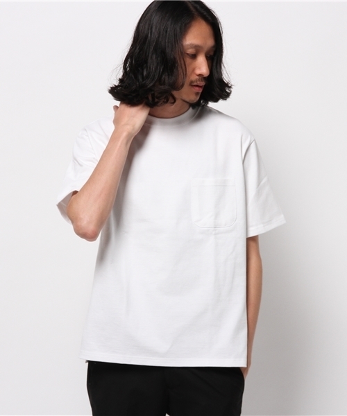 HARE（ハレ）の「ヘビーオンスポケットTEE(HARE)（Tシャツ/カットソー・メンズ・オフホワイト/ブラック/カーキ・MEDIUM/SMALL）」の4枚目の写真