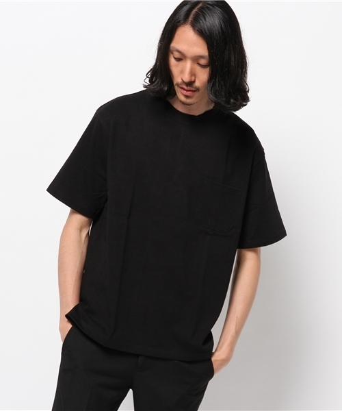 HARE（ハレ）の「ヘビーオンスポケットTEE(HARE)（Tシャツ/カットソー・メンズ・オフホワイト/ブラック/カーキ・MEDIUM/SMALL）」の5枚目の写真