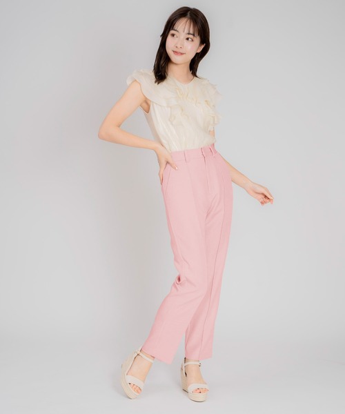 NOELA（ノエラ）の「ストレートパンツ（その他パンツ・レディース・ベージュ/ピンク/グレー・S/M）」の3枚目の写真