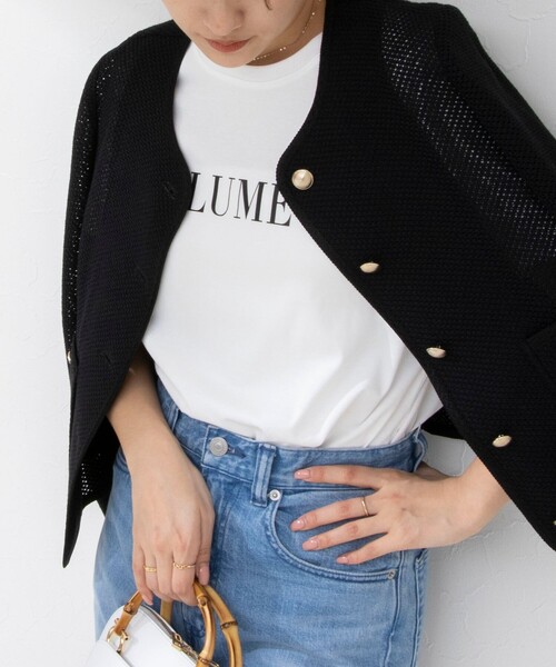 NOLLEY’S Sophi（ノーリーズソフィ）の「アルビニスタスムース ロゴTシャツ（Tシャツ/カットソー・レディース・ホワイト系その他4/グレー/ホワイト・38）」の19枚目の写真