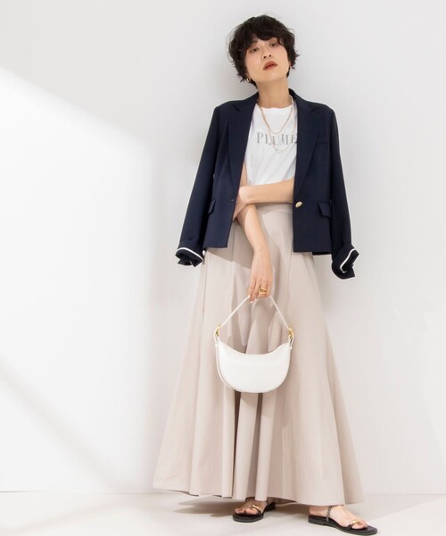 NOLLEY’S Sophi（ノーリーズソフィ）の「アルビニスタスムース ロゴTシャツ（Tシャツ/カットソー・レディース・ホワイト系その他4/グレー/ホワイト・38）」の13枚目の写真