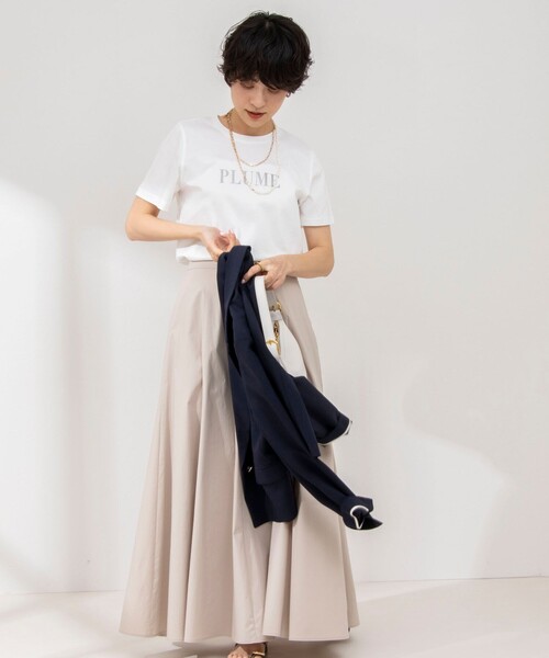 NOLLEY’S Sophi（ノーリーズソフィ）の「アルビニスタスムース ロゴTシャツ（Tシャツ/カットソー・レディース・ホワイト系その他4/グレー/ホワイト・38）」の15枚目の写真