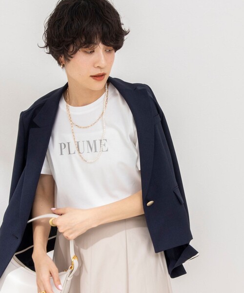 NOLLEY’S Sophi（ノーリーズソフィ）の「アルビニスタスムース ロゴTシャツ（Tシャツ/カットソー・レディース・ホワイト系その他4/グレー/ホワイト・38）」の10枚目の写真