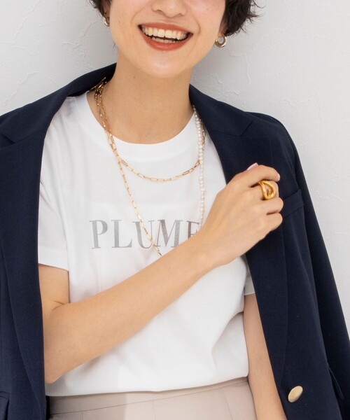 NOLLEY’S Sophi（ノーリーズソフィ）の「アルビニスタスムース ロゴTシャツ（Tシャツ/カットソー・レディース・ホワイト系その他4/グレー/ホワイト・38）」の11枚目の写真