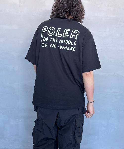 tシャツ 「POLeR/ポーラー」 別注 FURRY HEART バックプリント ショートスリーブTシャツ レディース メンズ セール】[POLeR/ポーラー] 別注 FURRY HEART バックプリント