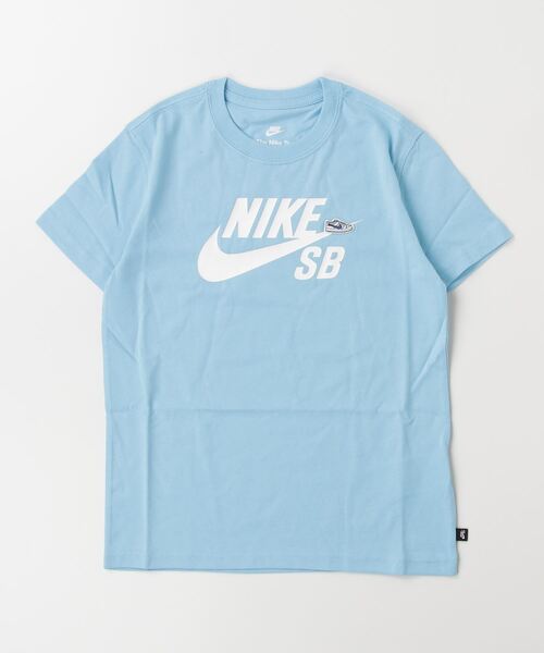 NIKE SB(ナイキエスビー)の「NIKE SB/ナイキエスビー キッズ 半袖Tシャツ LOGO YTH NSW SB ロゴSSTシャツ FN9673-407(Tシャツ/カットソー・キッズ・ライトブルー・150cm/140cm/160cm/130cm)」の8枚目の写真