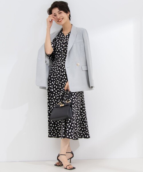 ノーリーズソフィ ウォッシャブルくずしドットプリントワンピース NOLLEY'S Sophi（ノーリーズソフィ）の「ウォッシャブルくずし