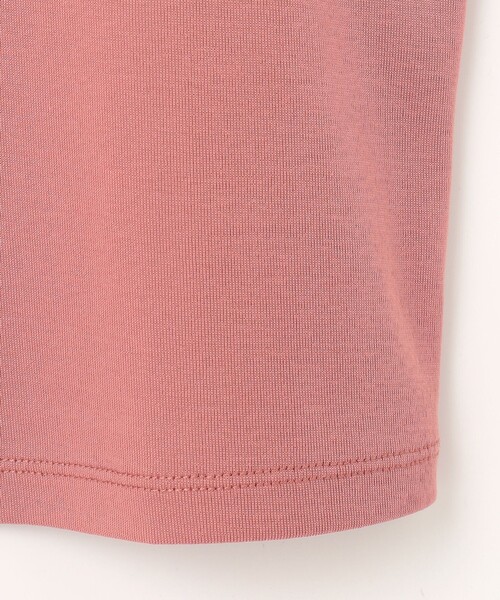 23区 S（ニジュウサンクチイサイサイズ）の「【接触冷感/洗える】フレンチスリーブ IT TEE（Tシャツ/カットソー・レディース・ブラック系/スモーキーグリーン系/ホワイト系/ピンク系/ダークブラウン系/ライトグレー系/オールドローズ系/ブルー系・32）」の12枚目の写真