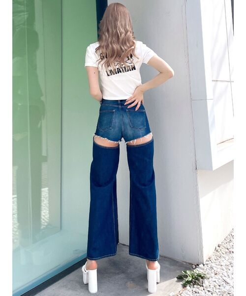 GYDA（ジェイダ）の「GOD REVOL GYDALMATIAN ショートTシャツ（Tシャツ/カットソー・レディース・レッド/ベージュ/オフホワイト/ブラック・FREE）」の19枚目の写真