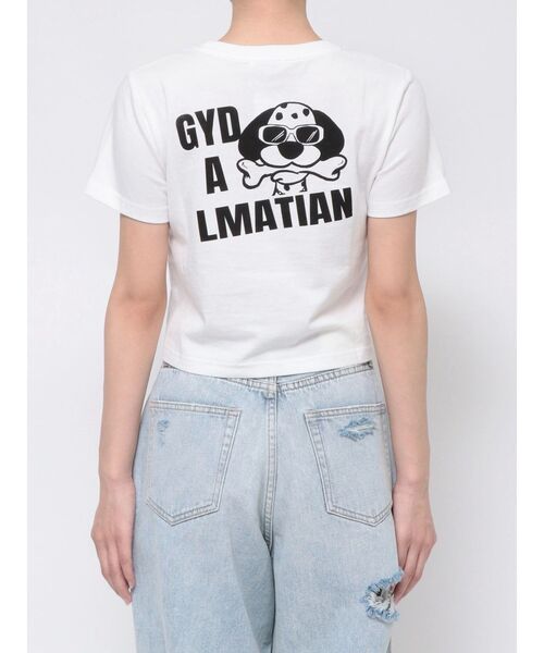 GYDA（ジェイダ）の「GOD REVOL GYDALMATIAN ショートTシャツ（Tシャツ/カットソー・レディース・レッド/ベージュ/オフホワイト/ブラック・FREE）」の6枚目の写真