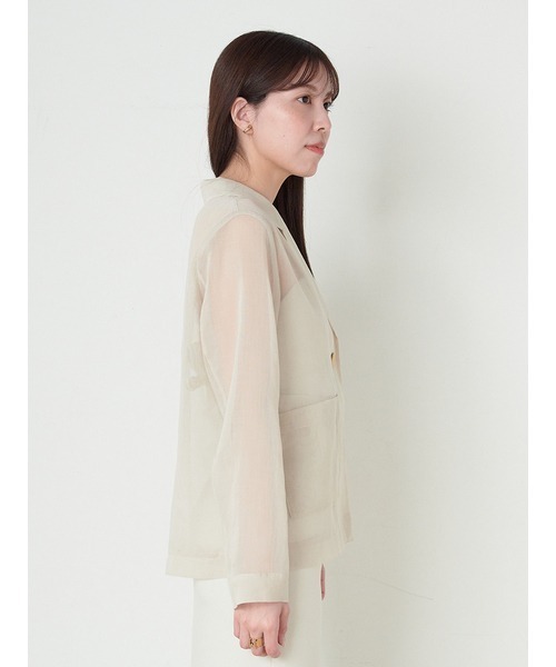 SNIDEL（スナイデル）の「シアーシャツジャケット（テーラード