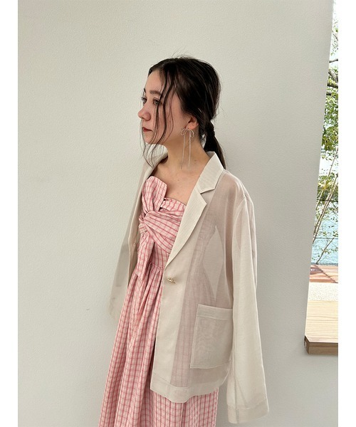 専用　SNIDEL シアーシャツジャケット Sustainableシアーシャツジャケット(ジャケット)｜アウター