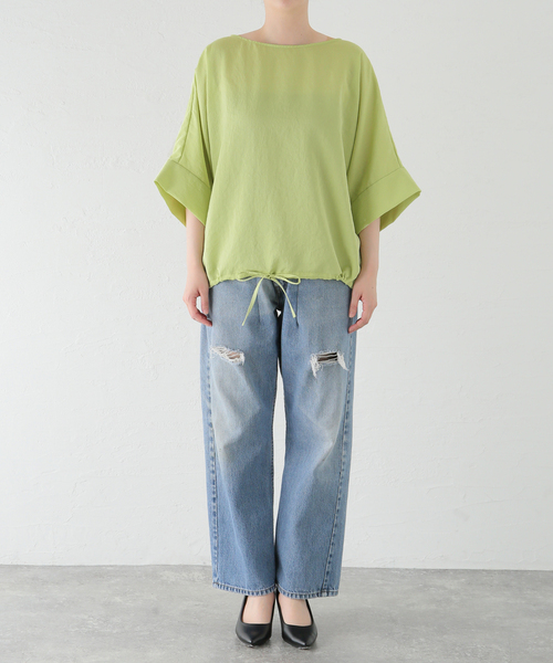 【タグ付き】JOURNAL STANDARD アフロディサテンブラウス 24SS アフロディサテンブラウス | ジャーナルスタンダード(JOURNAL