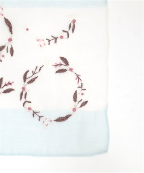 axes femme（アクシーズファム）の「サークルフラワー刺繍ストール（ストール/ショール・レディース・サックスブルー/グレイッシュベージュ/ピンク・FREE）」の20枚目の写真