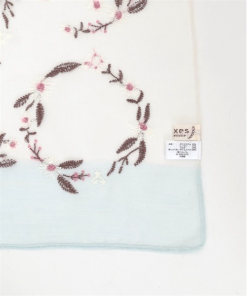axes femme（アクシーズファム）の「サークルフラワー刺繍ストール（ストール/ショール・レディース・サックスブルー/グレイッシュベージュ/ピンク・FREE）」の17枚目の写真
