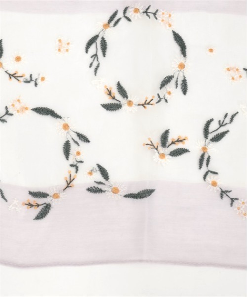 axes femme（アクシーズファム）の「サークルフラワー刺繍ストール（ストール/ショール・レディース・サックスブルー/グレイッシュベージュ/ピンク・FREE）」の12枚目の写真