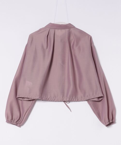 CHAROL（シャロル）の「ドロストヘムシアーシャツ（シャツ/ブラウス・レディース・パープル/ホワイト・FREE）」の7枚目の写真