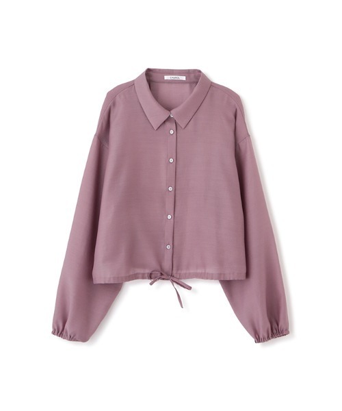 CHAROL（シャロル）の「ドロストヘムシアーシャツ（シャツ/ブラウス・レディース・パープル/ホワイト・FREE）」の9枚目の写真