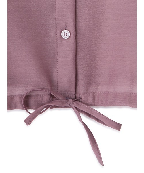 CHAROL（シャロル）の「ドロストヘムシアーシャツ（シャツ/ブラウス・レディース・パープル/ホワイト・FREE）」の3枚目の写真