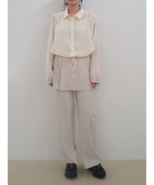 【セール】ドロストヘムシアーシャツ（シャツ/ブラウス）｜CHAROL（シャロル）