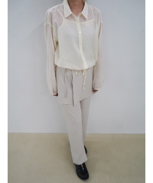 【セール】ドロストヘムシアーシャツ（シャツ/ブラウス）｜CHAROL（シャロル）