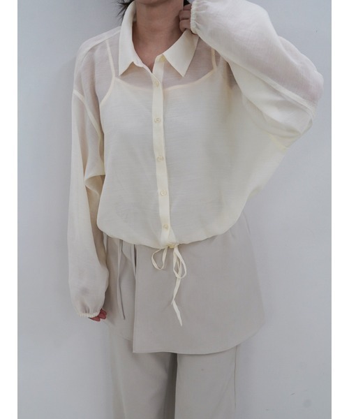 【セール】ドロストヘムシアーシャツ（シャツ/ブラウス）｜CHAROL（シャロル）