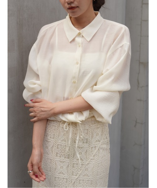 【セール】ドロストヘムシアーシャツ（シャツ/ブラウス）｜CHAROL（シャロル）