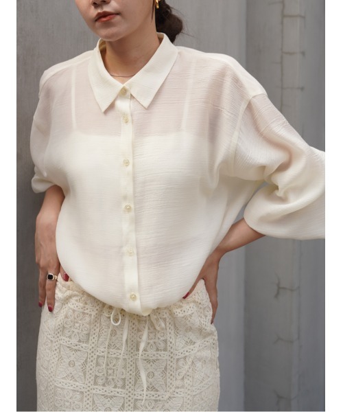 【セール】ドロストヘムシアーシャツ（シャツ/ブラウス）｜CHAROL（シャロル）