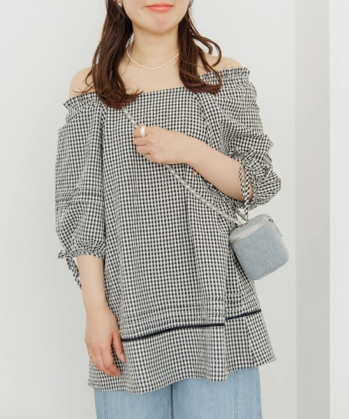 flower（フラワー）の「サマリーチュニック（チュニック・レディース・ブラック/ホワイト・FREE）」の15枚目の写真