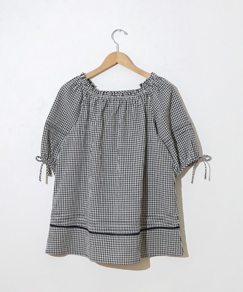 flower（フラワー）の「サマリーチュニック（チュニック・レディース・ブラック/ホワイト・FREE）」の7枚目の写真