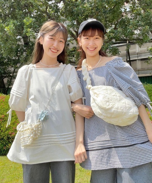 flower（フラワー）の「サマリーチュニック（チュニック・レディース・ブラック/ホワイト・FREE）」の13枚目の写真